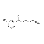 结构式 CAS# 884504-64-7, 6-(3-溴苯基)-6-氧代己腈