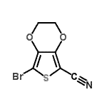 CAS 登录号：884507-59-9， 7-溴-2,3-二氢噻吩并[3,4-b][1,4]二恶英-5-甲腈