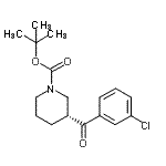 CAS 登录号:884512-09-8, 2-甲基-2-丙基(3R)-3-(3-氯苯甲酰基)-1-哌啶羧酸酯