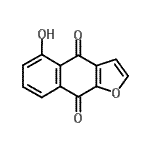CAS 登录号：88497-92-1， 5-羟基萘并[2,3-b]呋喃-4,9-二酮