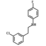 CAS 登录号：885270-33-7， N-[2-(3-氯苯基)乙基]-4-氟苯胺