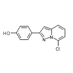 CAS 登录号：885270-46-2， 4-(7-氯吡唑并[1,5-a]吡啶-2-基)苯酚
