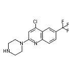 CAS 登录号：885270-52-0， 4-氯-2-(1-哌嗪基)-6-(三氟甲基)喹啉