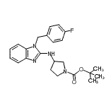 CAS#: 885270-87-1， 2-Methyl-2-propanyl 3-{[1-(4-fluorobenzyl)-1H-benzimidazol-2-yl]amino}-1-pyrrolidinecarboxylate