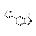 CAS 登录号：885271-98-7， 6-(3-呋喃基)-1H-吲唑