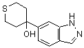 CAS 登录号：885272-21-9， 4-(1H-吲唑-6-基)四氢-2H-噻喃-4-醇