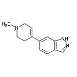 CAS 登录号：885272-32-2， 6-(1-甲基-1,2,3,6-四氢-4-吡啶基)-1H-吲唑