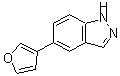 CAS 登录号：885272-45-7， 5-(3-呋喃基)-1H-吲唑