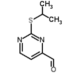 CAS 登录号：885275-17-2， 2-(异丙基硫基)-4-嘧啶甲醛