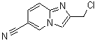 CAS 登录号：885275-72-9， 2-(氯甲基)咪唑并[1,2-a]吡啶-6-甲腈