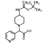CAS 登录号：885276-22-2， [4-({[(2-甲基-2-丙基)氧基]羰基}氨基)-1-哌啶基](3-吡啶基)乙酸
