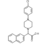 CAS 登录号：885276-96-0， [4-(4-氯苯基)-1-哌嗪基](2-萘基)乙酸