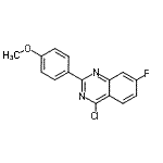CAS 登录号：885277-27-0， 4-氯-7-氟-2-(4-甲氧基苯基)喹唑啉