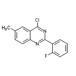 CAS 登录号：885277-53-2， 4-氯-2-(2-氟苯基)-6-甲基喹唑啉
