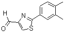 CAS 登录号：885279-05-0， 2-(3,4-二甲基苯基)-1,3-噻唑-4-甲醛