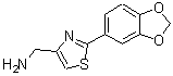 CAS 登录号：885279-79-8， 1-[2-(1,3-苯并二氧戊环-5-基)-1,3-噻唑-4-基]甲胺