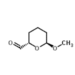 CAS 登录号：88595-34-0， (2S,6S)-6-甲氧基四氢-2H-吡喃-2-甲醛