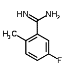 结构式 CAS# 885956-82-1, 5-氟-2-甲基苯甲脒