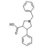 CAS 登录号：885958-91-8， 1-苄基-4-苯基-3-吡咯烷羧酸