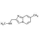 CAS 登录号：886363-05-9， N-甲基-1-(7-甲基咪唑并[1,2-a]吡啶-2-基)甲胺