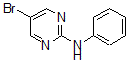 结构式 CAS# 886365-88-4, 5-溴-N-苯基-2-嘧啶胺