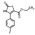 CAS 登录号:886497-41-2, 乙基4-(4-氟苯基)-2-氧代-2,3-二氢-1,3-噻唑-5-羧酸酯