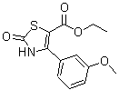 CAS 登录号：886497-99-0， 4-(3-甲氧基苯基)-2-氧代-2,3-二氢-1,3-噻唑-5-羧酸乙酯