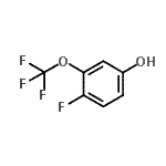 结构式 CAS# 886501-26-4, 4-氟-3-(三氟甲氧基)苯酚