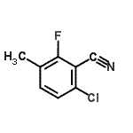 结构式 CAS# 886502-19-8, 6-氯-2-氟-3-甲基苯甲腈