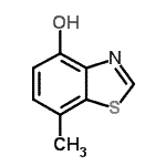 CAS 登录号：88686-32-2， 7-甲基-1,3-苯并噻唑-4-醇
