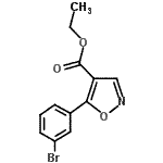 CAS#: 887407-90-1， Ethyl 5-(3-bromophenyl)-1,2-oxazole-4-carboxylate