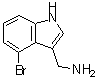 CAS 登录号：887581-26-2， (4-溴-1H-吲哚-3-基)甲胺