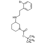 CAS#: 887584-50-1， 2-Methyl-2-propanyl 3-{[2-(2-bromophenyl)ethyl]amino}-1-piperidinecarboxylate