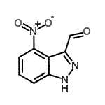 CAS 登录号：887588-89-8， 4-硝基-1H-吲唑-3-甲醛