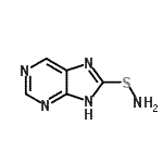 CAS 登录号：887589-76-6， 8-(氨基硫基)-7H-嘌呤