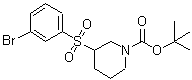 CAS#: 887590-11-6， 2-Methyl-2-propanyl 3-[(3-bromophenyl)sulfonyl]-1-piperidinecarboxylate