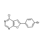 CAS 登录号：887592-53-2， 6-(4-溴苯基)-4-氯呋喃并[2,3-d]嘧啶