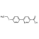 CAS 登录号：887976-40-1， 6-[4-(乙硫基)苯基]烟酸