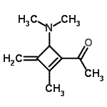 CAS#: 88830-18-6， 1-[4-(Dimethylamino)-2-methyl-3-methylene-1-cyclobuten-1-yl]ethanone