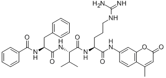 CAS#: 88899-22-3， Bz-Phe-Val-Arg-Amc