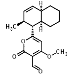 CAS 登录号：88899-61-0， 4-甲氧基-6-[(1R,2S,4aR,8aR)-2-甲基-1,2,4a,5,6,7,8,8a-八氢-1-萘基]-2-氧代-2H-吡喃-3-甲醛