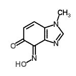 CAS 登录号：88945-14-6， (4Z)-4-(羟基亚胺)-1-甲基-1,4-二氢-5H-苯并咪唑-5-酮