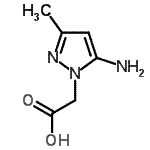 CAS 登录号：890014-47-8， (5-氨基-3-甲基-1H-吡唑-1-基)乙酸