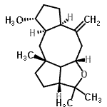 CAS 登录号：89002-20-0， (2aR,4aS,6aR,9R,9aS,10aR)-3,3,9,10a-四甲基-6-亚甲基十四氢-2H-4-氧杂环戊并[5,6]环辛四烯并[1,2,3-Cd]并环戊二烯