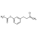 结构式 CAS# 890097-80-0, 3-(3-氯-3-丁烯-1-基)苯基乙酸酯