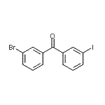 结构式 CAS# 890098-12-1, (3-溴苯基)(3-碘苯基)甲酮