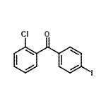 结构式 CAS# 890098-17-6, (2-氯苯基)(4-碘苯基)甲酮