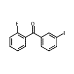 结构式 CAS# 890098-24-5, (2-氟苯基)(3-碘苯基)甲酮