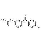 structure of CAS# 890099-49-7, 3-(4-Fluorobenzoyl)phenyl acetate;3-Acetoxy-4'-fluorobenzophenone