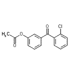 结构式 CAS# 890099-51-1, 3-(2-氯苯甲酰基)苯基乙酸酯